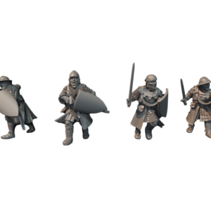 Early 14th Century Men at Arms with Swords - 4 Pozy