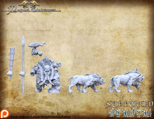 1dd2fd73bf5bfd3885606107078944c2.jpg Ogre hunter and Sabertooth - Magori Miniatures