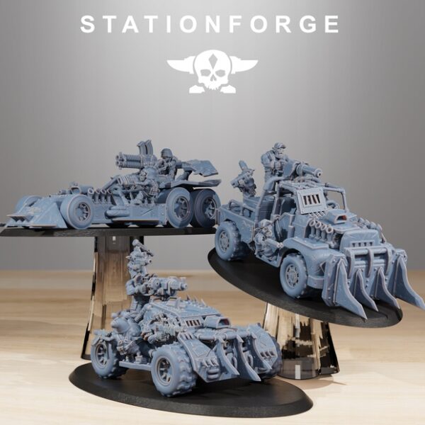 Orkaz Speedsters x3 - Station Forge - Minifaktura