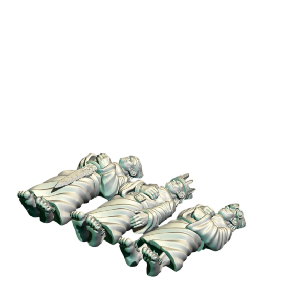Sleeping Halflings - x3