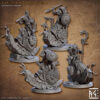Giant Snails Riders - x4