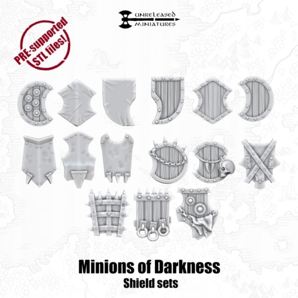 Minions of Darkness Shield Set - 15 szt. - UM
