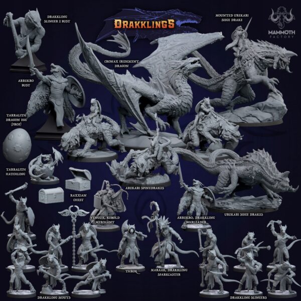 Chronax, Young Iridescent Dragon - Mammoth Factory - Minifaktura