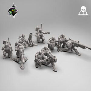 Spacenam Heavy Weapons Team 4pack - Druk 3D
