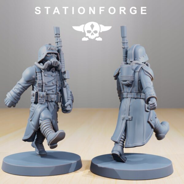 Grimguard Marching Poses - Station Forge - Druk 3D