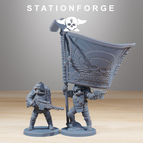 GrimGuard Ironclads x5 - Station Forge - Druk 3D