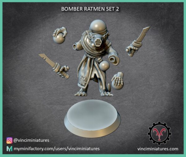 Bomber Ratmen Set 2 - Vinciminiatures - Druk 3D