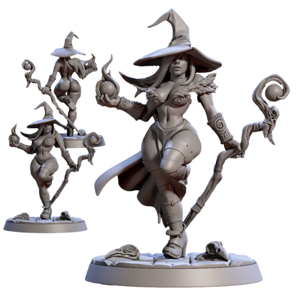 Marwina the Witch Pinup Nude