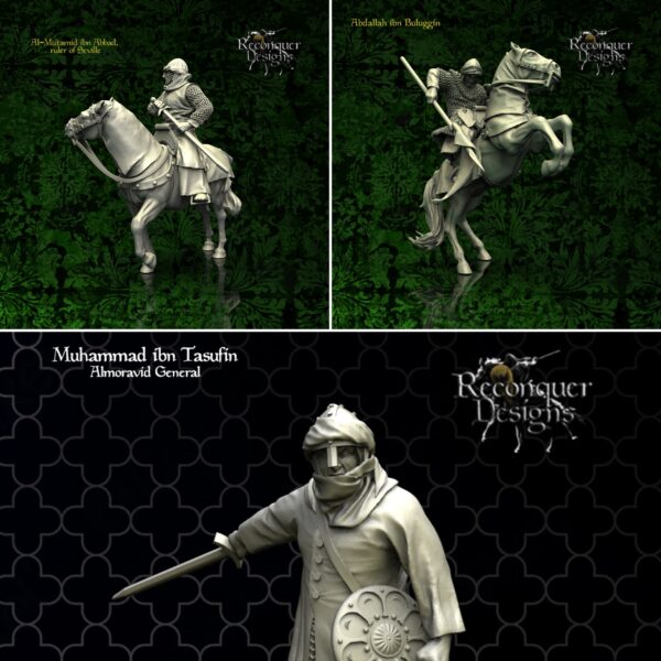 Zestaw 3 Władców Arabskich - ibn Abbad, Ibn Tasufin, Ibn Buluggin