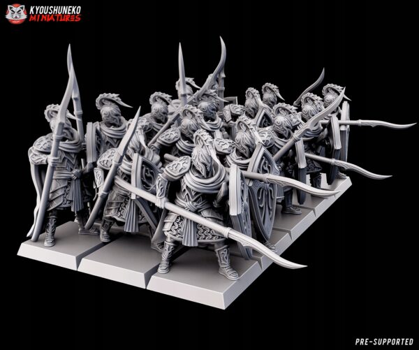 High Elves Warriors - Kyoushenko Miniatures