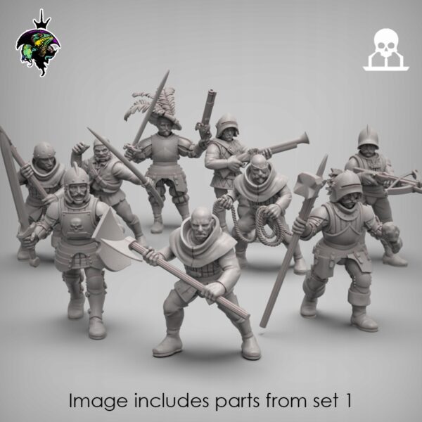 Mercenaries and Militia x12 - Reptilian Overlords