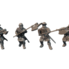 13th Century Billmen Attacking - 4x