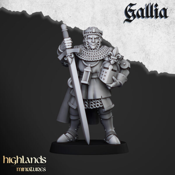 Knights of Gallia on Foot - x17 + 3 CMD