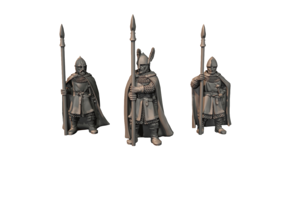 City Guards With Spears On Foot - x3