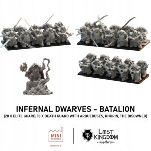 Infernal Dwarves - Batalion -Lost Kingdom -druk 3D