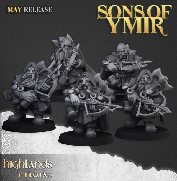 Dwarf Rangers with Crossbows + CMD - 20x