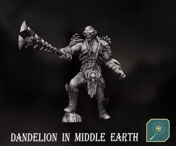Armoured Orc Commander #2 - DIME - Minifaktura