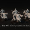 30c63d11b895a5ecf3f7e857aee09eec.jpg Early 14th Century Knights with Lances - Rycerze na Koniach 3x Oddzial