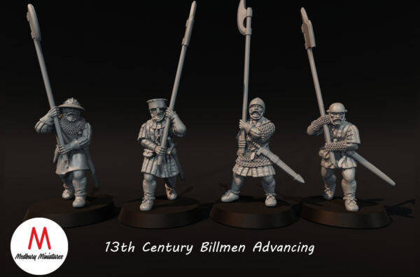 30e6e7ab0e89b02dbdf33bf7f37f5aed.jpg 13th Century Billmen Advancing - 4x
