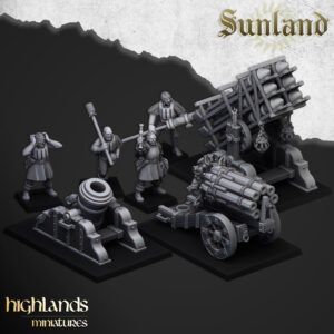 Sunland Mortar/Volley Gun/Rocket Launcher + Crew - x5