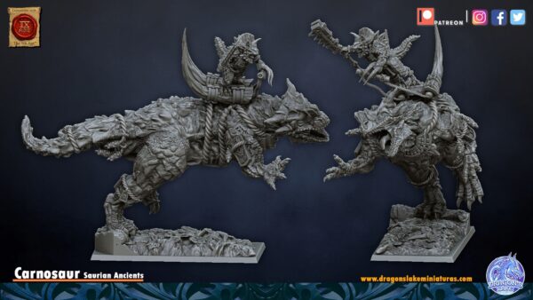 31bcc8860a48420380602c51e619ed38.jpg Saurian Warlord on Carnosaur - DL Miniatures