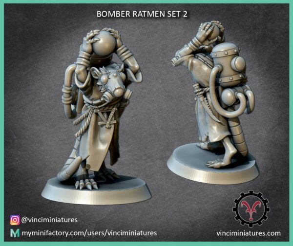 Bomber Ratmen Set 2 - Vinciminiatures - Druk 3D