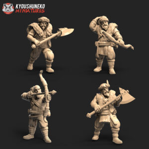 33038d383bd802177e55236f3a9f8959.jpg Kossaks - 8 szt. - Kyoushenko Miniatures - Druk 3D