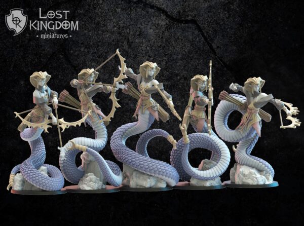 33a3e017ed9ae8b206bacf17bb9ba68f.jpg Dark Elves - Yumi Naga Regiment x5 - Minifaktura