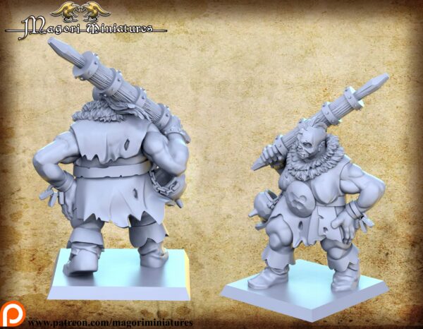 Ogre Woman - Magori Miniatures - Druk 3D