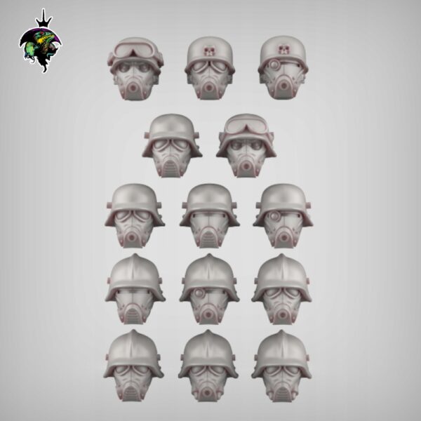 Raumsturmer Heads - 14 szt. - RO - Druk 3D