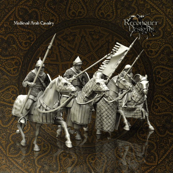 Medieval Arab Cavalry 2 - Średniowieczna Arabska Kawaleria - Zestaw x4