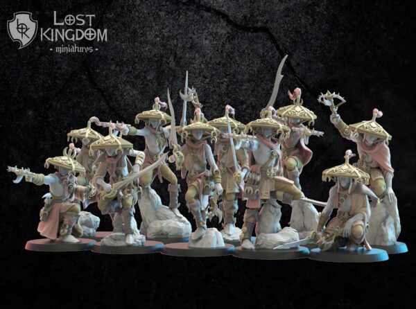 Dark Elves - Akkorokamui, Corsairs x10 - Druk 3D