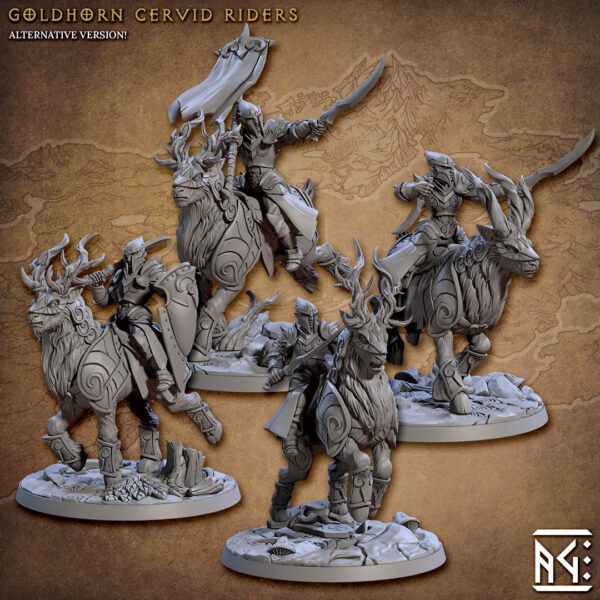 Goldhorn Cervid Riders - x1