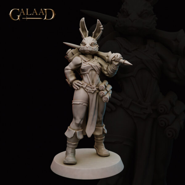 Female Rabbitfolk Mage Fighter