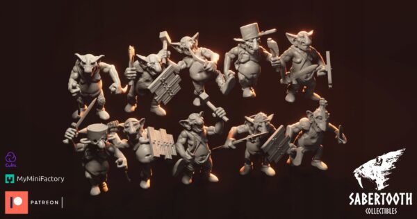 Gnoblin Fighters x10 - SC - Minifaktura