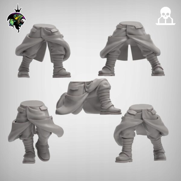 French Coat Legs - 5 szt. - RO - Druk 3D