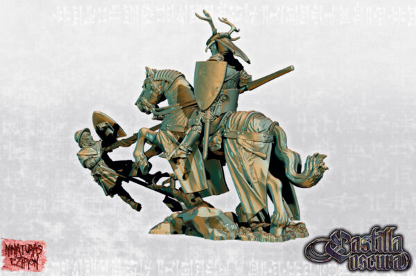 Deer Knight on horse - Minifaktura - Druk 3D