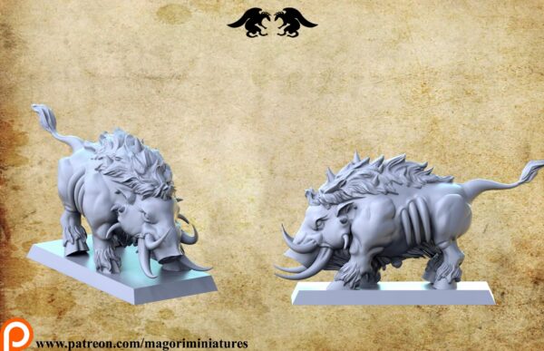 Dire Boar - Magori Miniatures - Druk 3D