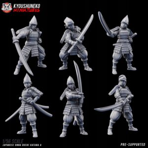 Japanese Onna Bushi Katana A 6 szt.- Minifaktura