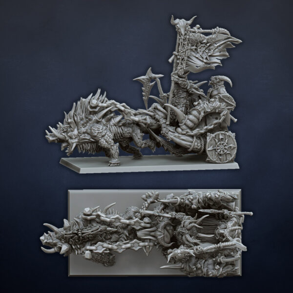 Beast Chieftain in Chariot - x1