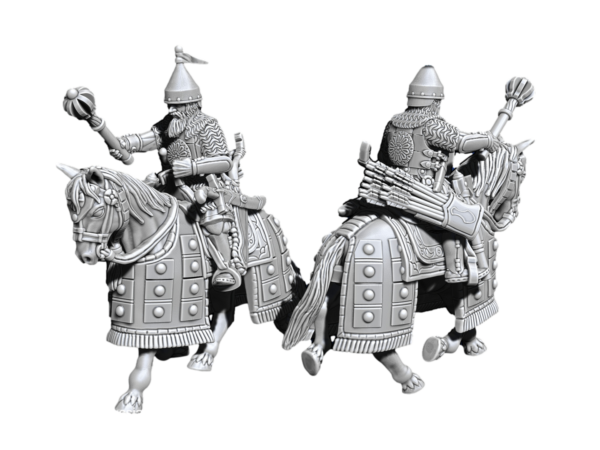 Russian Humans Mounted Commander (Boyar) - x1