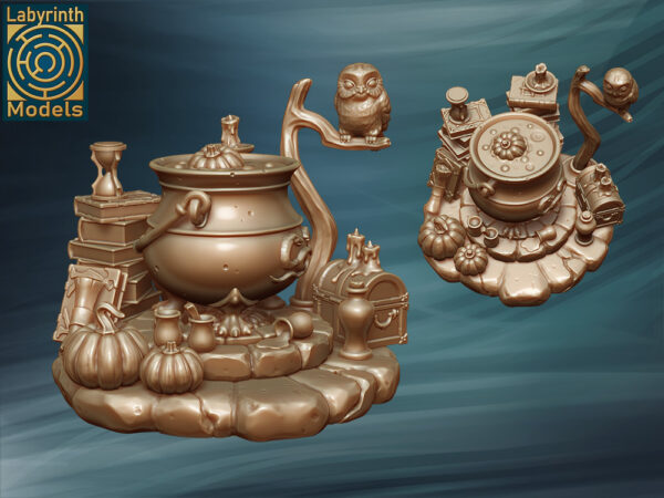 3c8a9f47977ffa532b6e44da32a45753.jpg Witch Cauldron - Labirynth Models