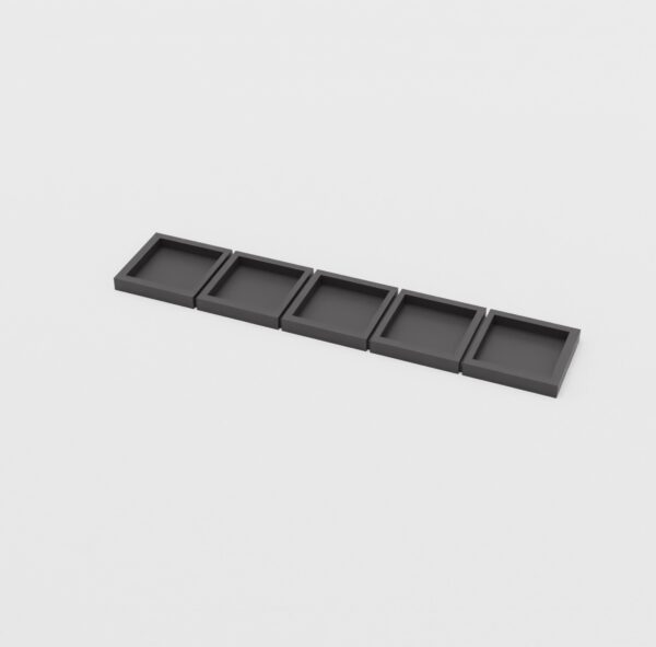 Tray 1x5 - Adapter - ToW - Minifaktura - Infantry - 20x20mm to 25x25mm