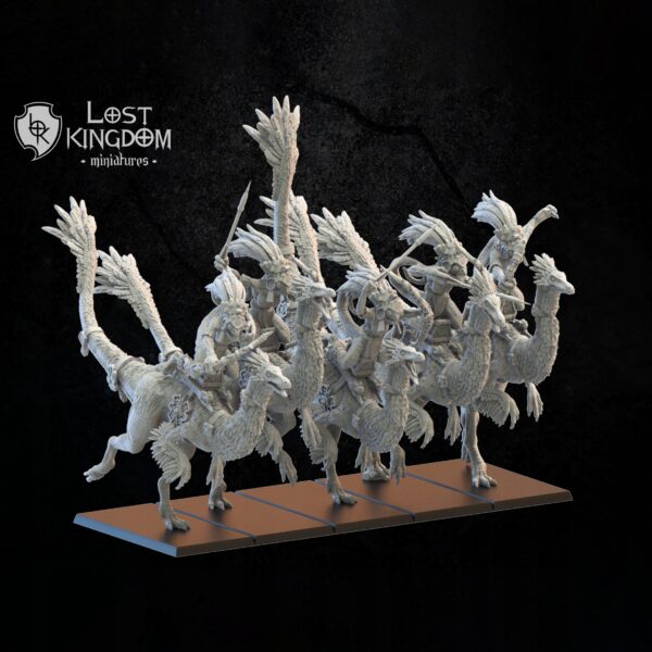 Gallimimus Kuaxotl Riders - Lost Kingdom-wydruk 3D