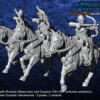 Russian Humans Cossack Mounted Archers - x5