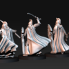 Bloody elves with sword and shield - 6 Póz