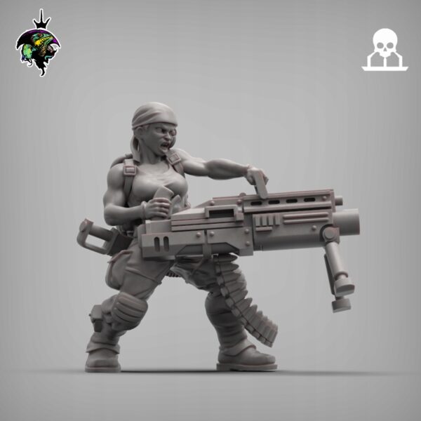 Sergeant Hawker - Reptilian Overlords - Druk 3D