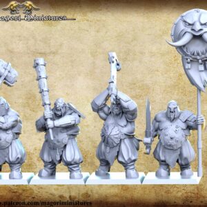 Ogre Heavys x4 - Magori Miniatures - Druk 3D
