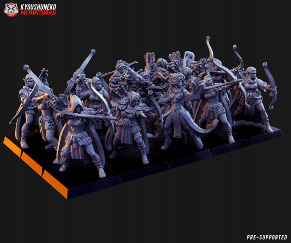 3f8e60c01abd44e25658a1eceaad18d4.jpg Forest Scout x5 - Kyoushenko Miniatures - Druk 3D