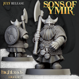 Dwarf Warrior with Two-handed Axe 3